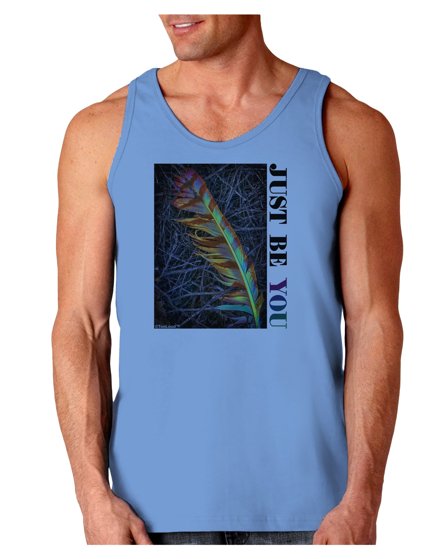 Just Be You - Unique Loose Tank Top-Loose Tank Top-TooLoud-CarolinaBlue-Small-Davson Sales