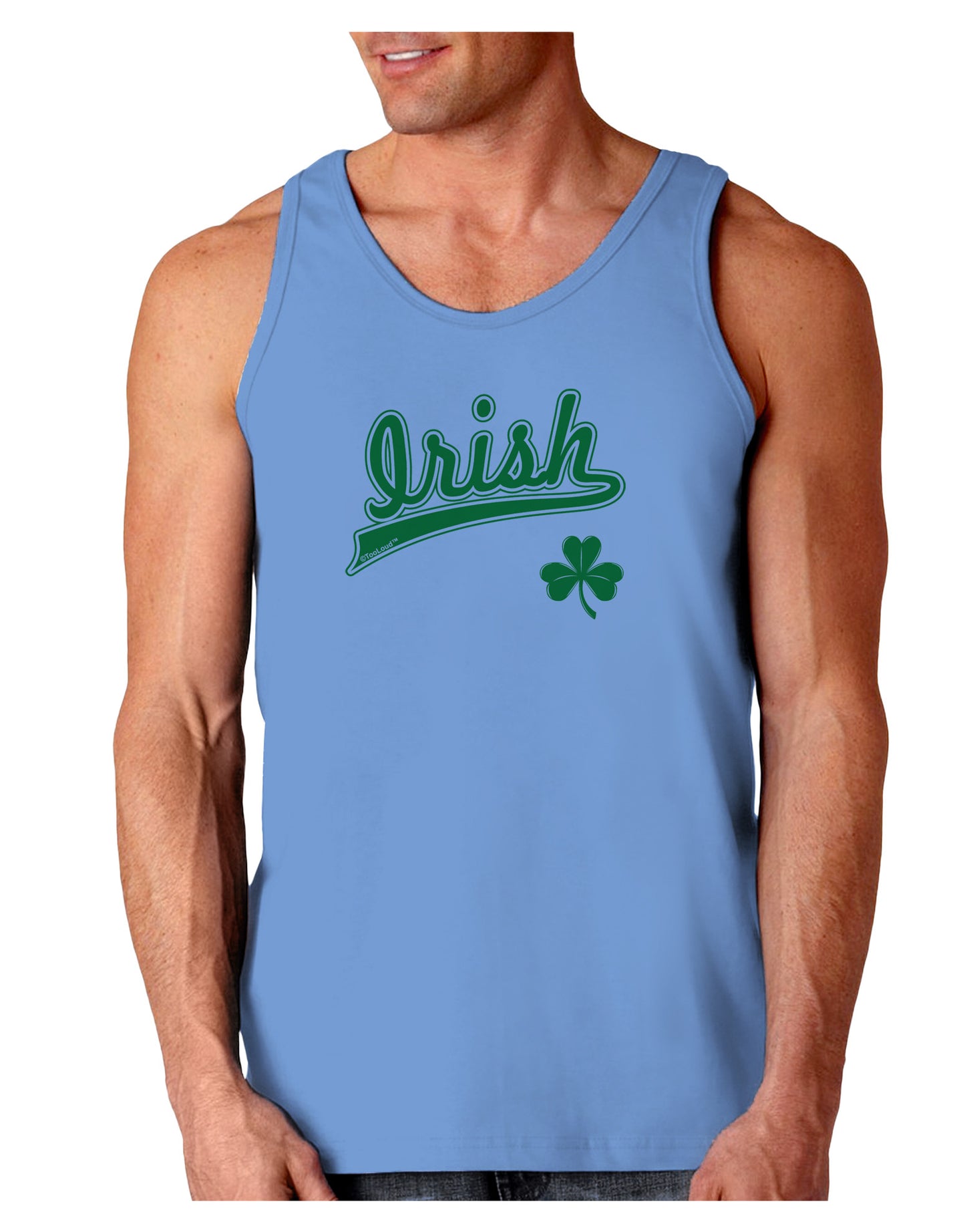 Irish Jersey Loose Tank Top-Loose Tank Top-TooLoud-CarolinaBlue-Small-Davson Sales