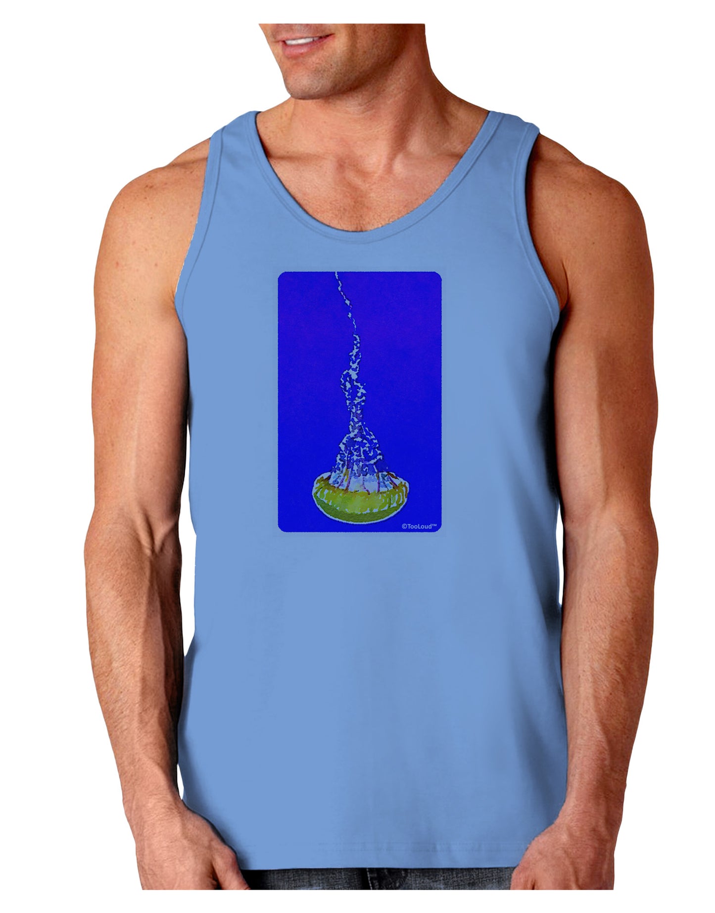 Solo Jellyfish Watercolor Loose Tank Top-Loose Tank Top-TooLoud-CarolinaBlue-Small-Davson Sales