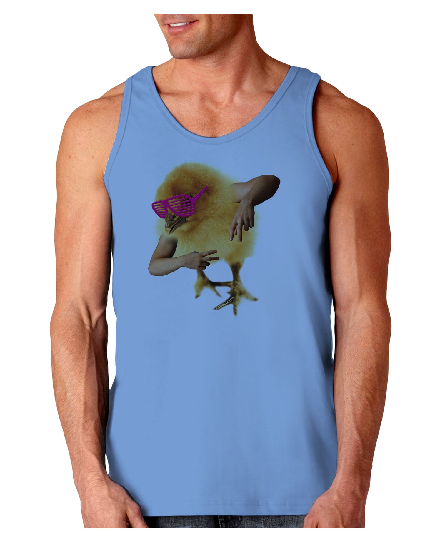 Bro Chick Loose Tank Top-Mens-LooseTanktops-TooLoud-CarolinaBlue-Small-Davson Sales