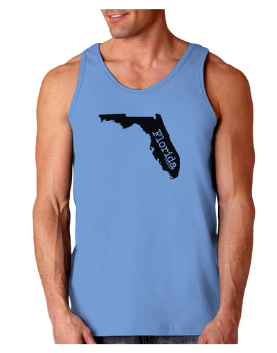 Florida - United States Shape Loose Tank Top by TooLoud-Loose Tank Top-TooLoud-CarolinaBlue-Small-Davson Sales