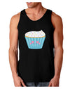 Cute Cupcake with Sprinkles - Heart Eyes Dark Loose Tank Top by TooLoud-Mens Loose Tank Top-TooLoud-Black-Small-Davson Sales