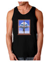 Frosty Window Design Dark Loose Tank Top-Mens Loose Tank Top-TooLoud-Black-Small-Davson Sales