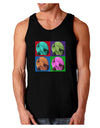 Three Wolves Howling - Pop-Art #1 Dark Loose Tank Top by TooLoud-Mens Loose Tank Top-TooLoud-Black-Small-Davson Sales