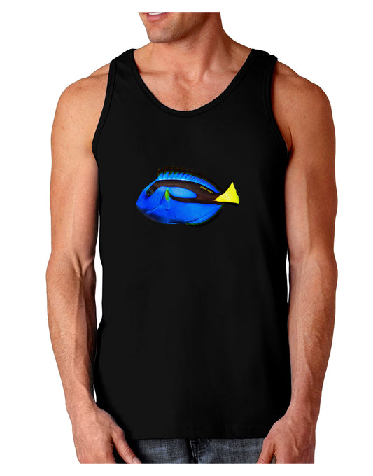 Blue Tang Fish Dark Loose Tank Top-Mens Loose Tank Top-TooLoud-Black-Small-Davson Sales