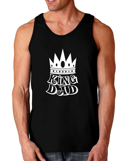 King Dad Dark Loose Tank Top-Mens Loose Tank Top-TooLoud-Black-Small-Davson Sales