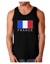 French Flag - France Text Dark Loose Tank Top by TooLoud-Mens Loose Tank Top-TooLoud-Black-Small-Davson Sales