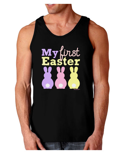 My First Easter - Three Bunnies Dark Loose Tank Top by TooLoud-Mens Loose Tank Top-TooLoud-Black-Small-Davson Sales