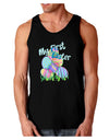 My First Easter Gel Look Print Dark Loose Tank Top-Mens Loose Tank Top-TooLoud-Black-Small-Davson Sales