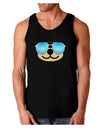 Kyu-T Face - Beartholomew Cool Sunglasses Dark Loose Tank Top-Mens Loose Tank Top-TooLoud-Black-Small-Davson Sales