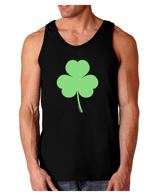 Traditional Irish Shamrock Dark Loose Tank Top-Mens Loose Tank Top-TooLoud-Black-Small-Davson Sales