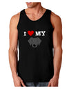 I Heart My - Cute Black Labrador Retriever Dog Dark Loose Tank Top by TooLoud-Mens Loose Tank Top-TooLoud-Black-Small-Davson Sales