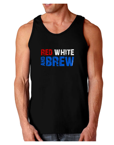 Red White and Brew Color Dark Loose Tank Top by TooLoud-Mens Loose Tank Top-TooLoud-Black-Small-Davson Sales