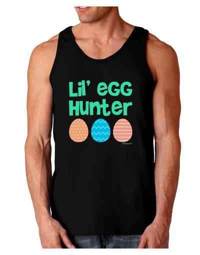 Lil' Egg Hunter - Easter - Green Dark Loose Tank Top by TooLoud-Mens Loose Tank Top-TooLoud-Black-Small-Davson Sales