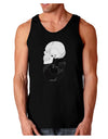 White And Black Inverted Skulls Dark Loose Tank Top by TooLoud-Mens Loose Tank Top-TooLoud-Black-Small-Davson Sales