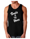 Boats and Hoes Dark Loose Tank Top-Mens Loose Tank Top-TooLoud-Black-Small-Davson Sales