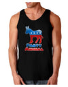 Democrat Party Animal Dark Loose Tank Top-Mens Loose Tank Top-TooLoud-Black-Small-Davson Sales