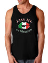 Kiss Me I'm Mexican Dark Loose Tank Top-Mens Loose Tank Top-TooLoud-Black-Small-Davson Sales