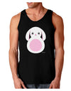 Cute Bunny with Floppy Ears - Pink Dark Loose Tank Top by TooLoud-Mens Loose Tank Top-TooLoud-Black-Small-Davson Sales