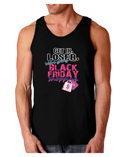 TooLoud We're going Black Friday Shopping Dark Loose Tank Top-Mens Loose Tank Top-TooLoud-Black-Small-Davson Sales