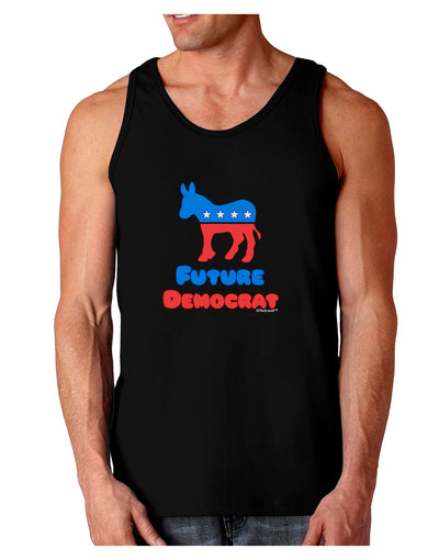 Future Democrat Dark Loose Tank Top-Mens Loose Tank Top-TooLoud-Black-Small-Davson Sales