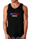 America Flag Dark Loose Tank Top-Mens Loose Tank Top-TooLoud-Black-Small-Davson Sales