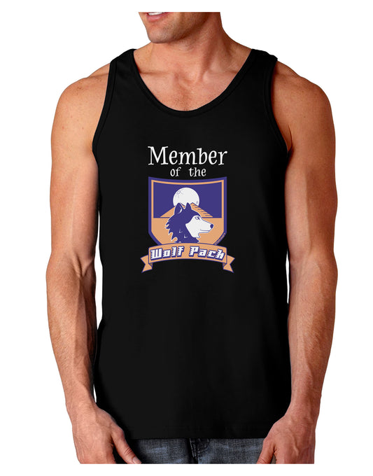 Member of the Wolf Pack Dark Loose Tank Top-Mens Loose Tank Top-TooLoud-Black-Small-Davson Sales