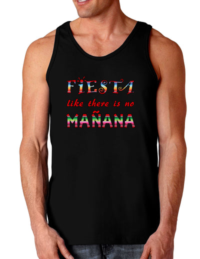 Fiesta Like There's No Manana Dark Loose Tank Top-Mens Loose Tank Top-TooLoud-Black-Small-Davson Sales