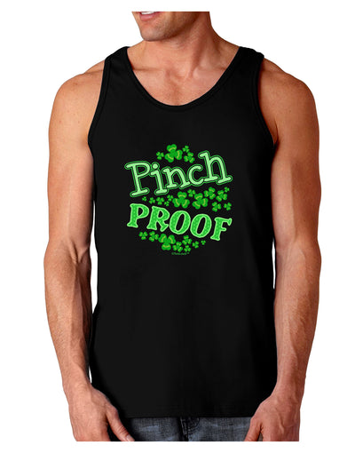 Pinch Proof St Patricks Day Dark Loose Tank Top-Mens Loose Tank Top-TooLoud-Black-Small-Davson Sales