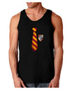 Wizard Tie Red and Yellow Dark Loose Tank Top-Mens Loose Tank Top-TooLoud-Black-Small-Davson Sales