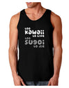 Too Kawaii to Live - B&W Dark Loose Tank Top by TooLoud-Mens Loose Tank Top-TooLoud-Black-Small-Davson Sales