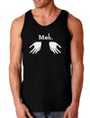 Meh with Hands Dark Loose Tank Top-Mens Loose Tank Top-TooLoud-Black-Small-Davson Sales