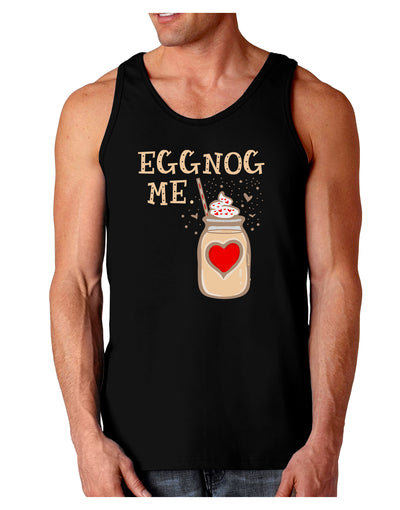 Eggnog Me Loose Tank Top-Mens-LooseTanktops-TooLoud-Black-Small-Davson Sales