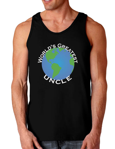 World's Greatest Uncle Dark Loose Tank Top-Mens Loose Tank Top-TooLoud-Black-Small-Davson Sales