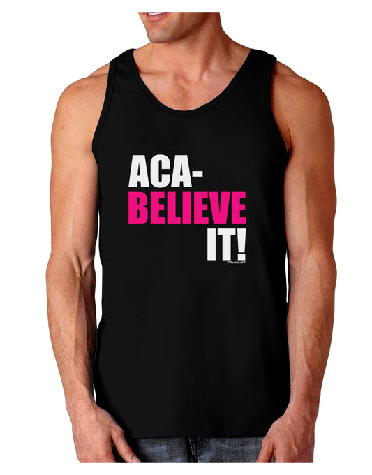 Aca Believe It Dark Loose Tank Top-Mens Loose Tank Top-TooLoud-Black-Small-Davson Sales