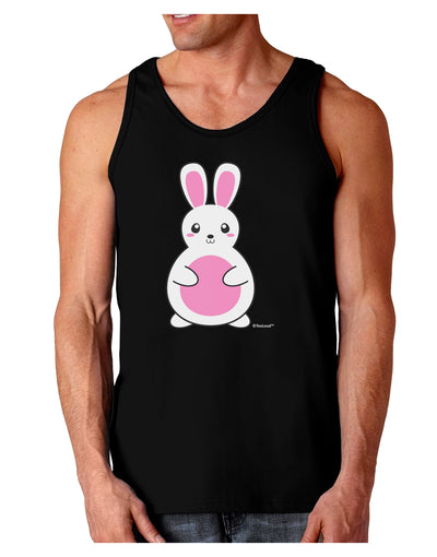 Cute Easter Bunny - Pink Dark Loose Tank Top by TooLoud-Mens Loose Tank Top-TooLoud-Black-Small-Davson Sales