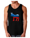 Democrat Bubble Symbol Dark Loose Tank Top-Mens Loose Tank Top-TooLoud-Black-Small-Davson Sales