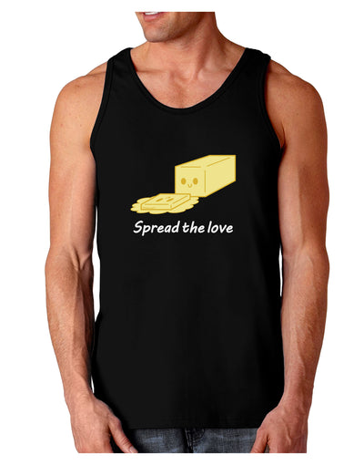 Butter - Spread the Love Dark Loose Tank Top-Mens Loose Tank Top-TooLoud-Black-Small-Davson Sales