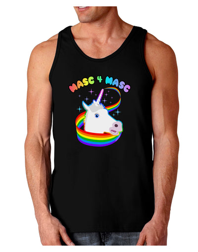 Masc 4 Masc Pranciful Unicorn Dark Loose Tank Top-Mens Loose Tank Top-TooLoud-Black-Small-Davson Sales