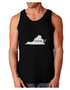 Virginia - United States Shape Dark Loose Tank Top by TooLoud-Mens Loose Tank Top-TooLoud-Black-Small-Davson Sales