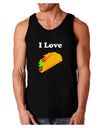 I love Tacos Dark Loose Tank Top-Mens Loose Tank Top-TooLoud-Black-Small-Davson Sales