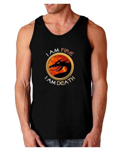 I Am Fire I Am Death Dark Loose Tank Top by TooLoud-Mens Loose Tank Top-TooLoud-Black-Small-Davson Sales