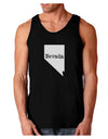 Nevada - United States Shape Dark Loose Tank Top by TooLoud-Mens Loose Tank Top-TooLoud-Black-Small-Davson Sales