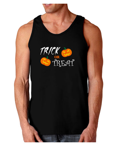 Trick or Treat Pumpkins Dark Loose Tank Top-Mens Loose Tank Top-TooLoud-Black-Small-Davson Sales