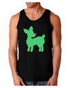 Cute Red and Green Rudolph - Christmas Dark Loose Tank Top by TooLoud-Mens Loose Tank Top-TooLoud-Black-Small-Davson Sales