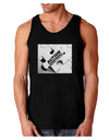 Autism Awareness - Puzzle Black & White Dark Loose Tank Top-Mens Loose Tank Top-TooLoud-Black-Small-Davson Sales