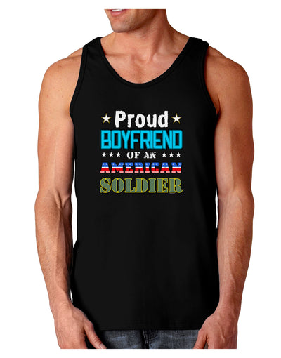 Proud Boyfriend of an American Soldier Dark Loose Tank Top-Mens Loose Tank Top-TooLoud-Black-Small-Davson Sales