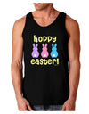 Three Easter Bunnies - Hoppy Easter Dark Loose Tank Top by TooLoud-Mens Loose Tank Top-TooLoud-Black-Small-Davson Sales