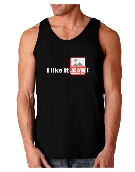 I Like It RAW Dark Loose Tank Top-Mens Loose Tank Top-TooLoud-Black-Small-Davson Sales