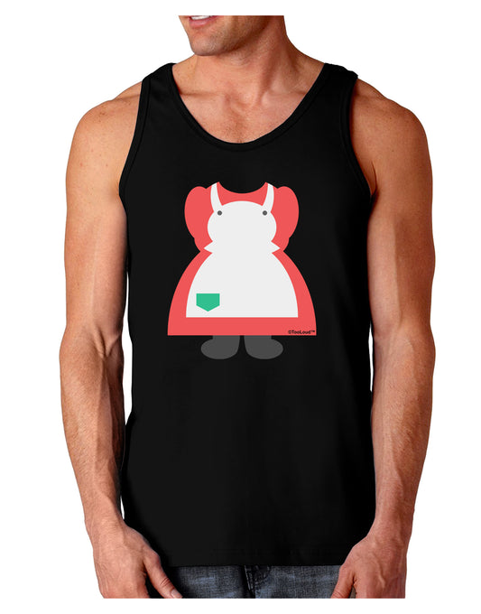 Mrs Santa Claus Character Body Christmas Dark Loose Tank Top-Mens Loose Tank Top-TooLoud-Black-Small-Davson Sales